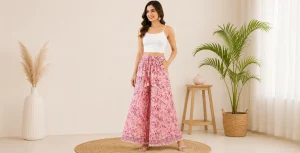 Elegant Floral Wide-Leg Palazzo
